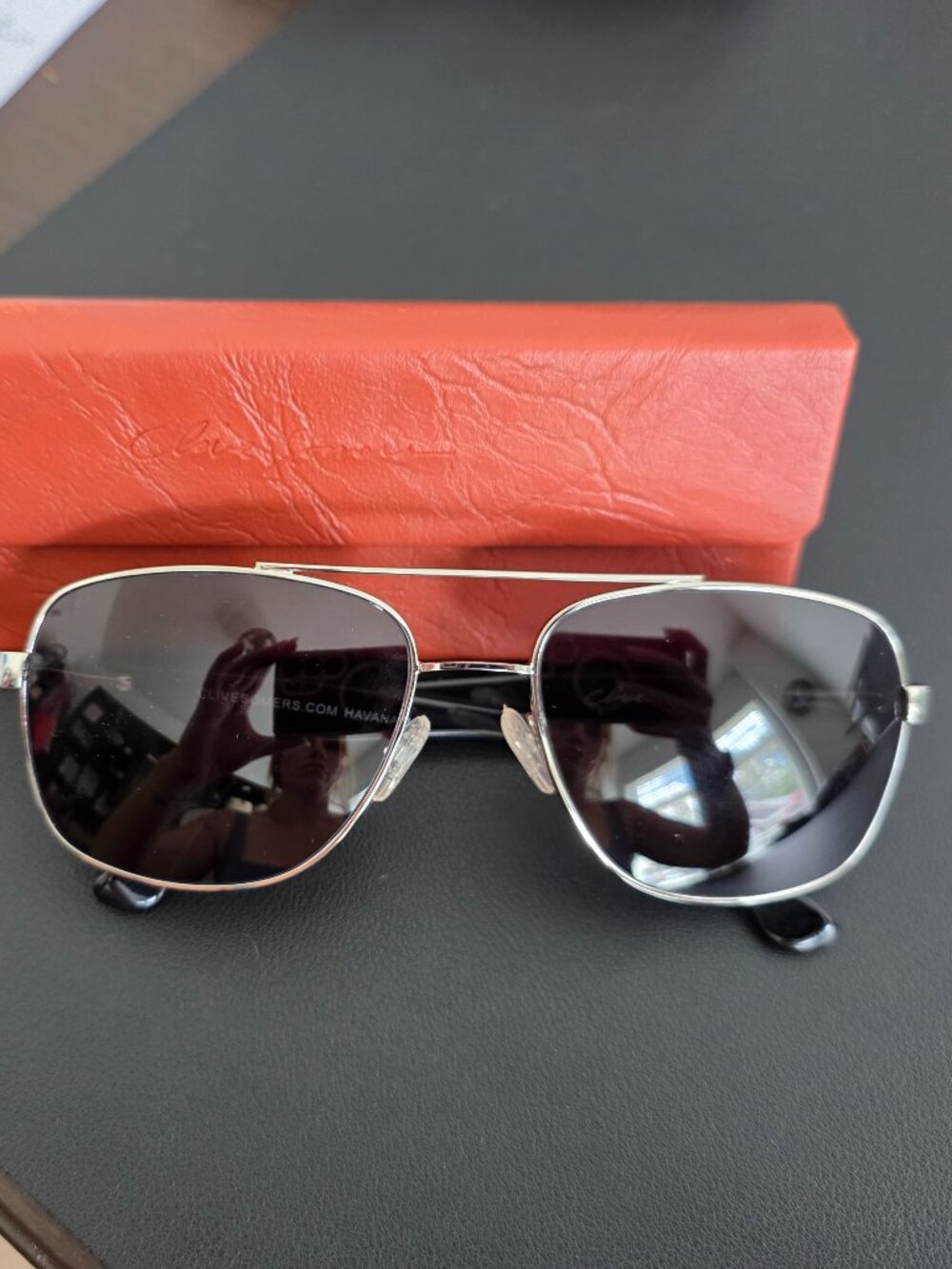 BNIB Clive Somers Havana Sunglasses - Silver Cloud Lenses - Retail $110